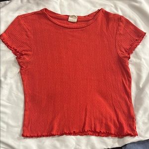 Urban Outfitters Red Short Sleeve Tee